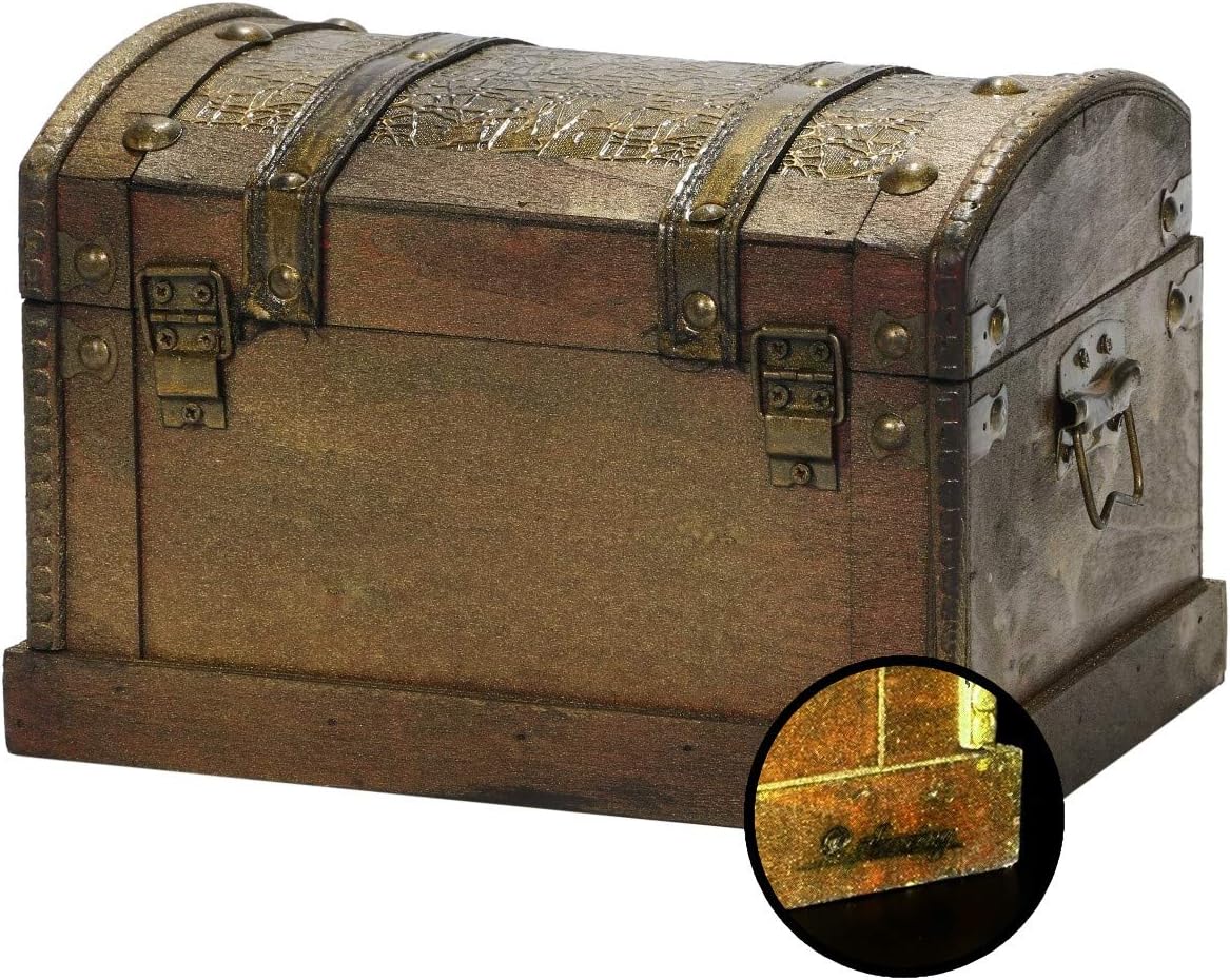 ☆大人気商品☆ アンティーク調インテリア雑貨 トランク型レザーケース
