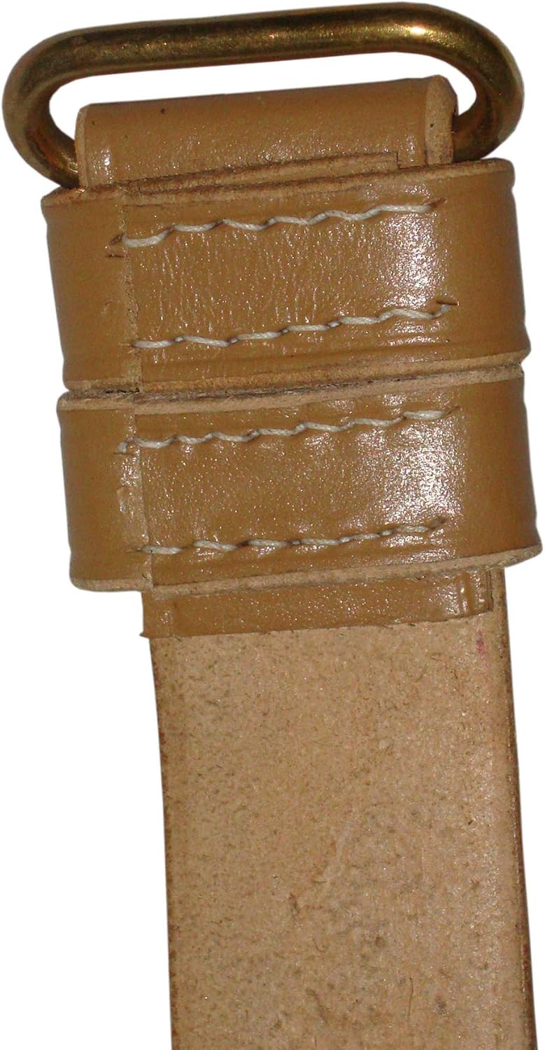warreplica WWI WWII US M1 Garand Springfield M1907 1907 1903 Leather Sling 1.25" Steel Brass Hardware - Reproduction