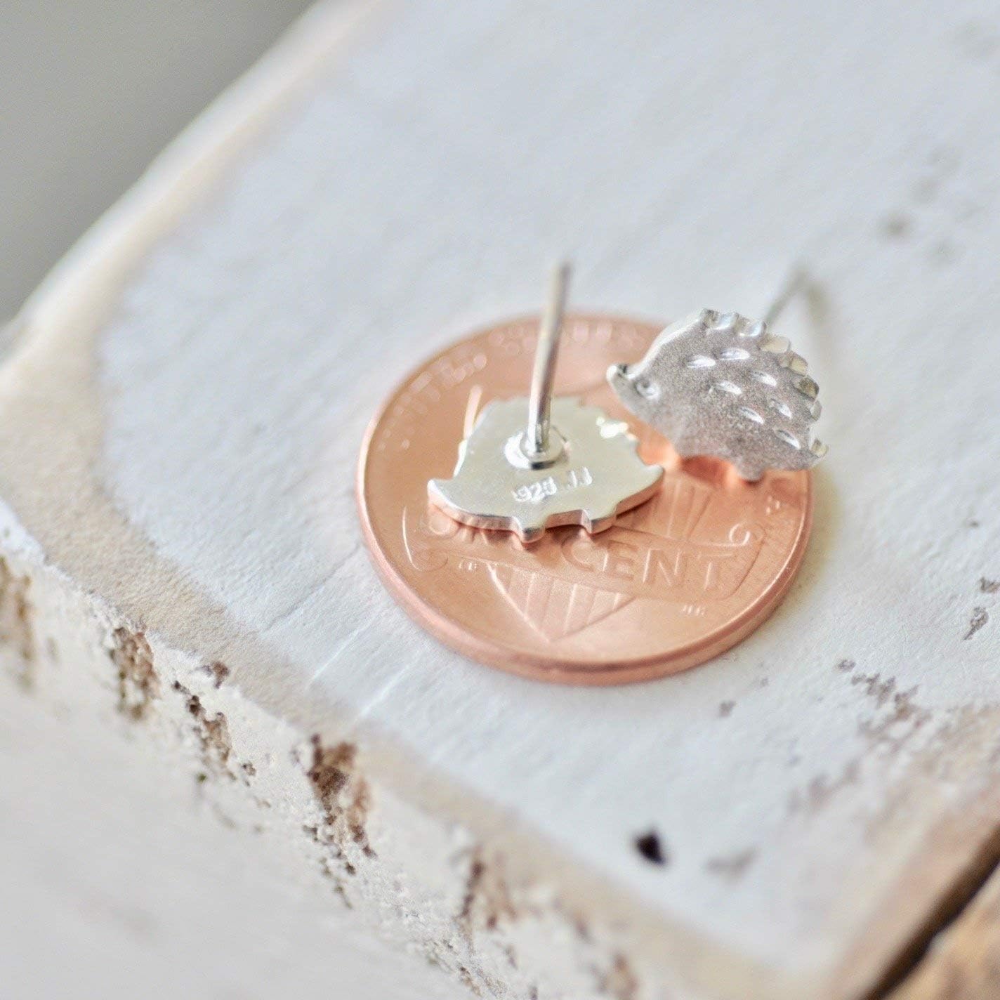 Adorable Hedgehog Earrings in Sterling Silver 925 Jamber Jewels