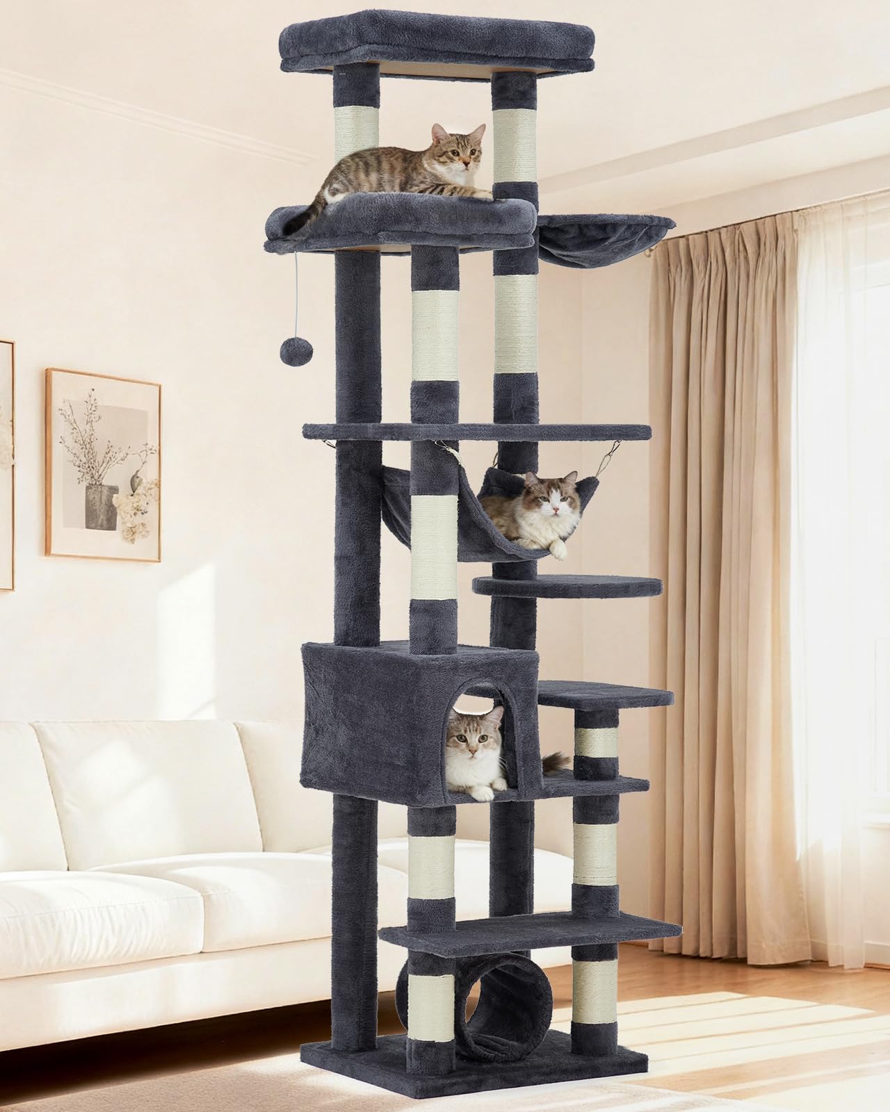 GarveeLife Cat Tree for Large Cat 74