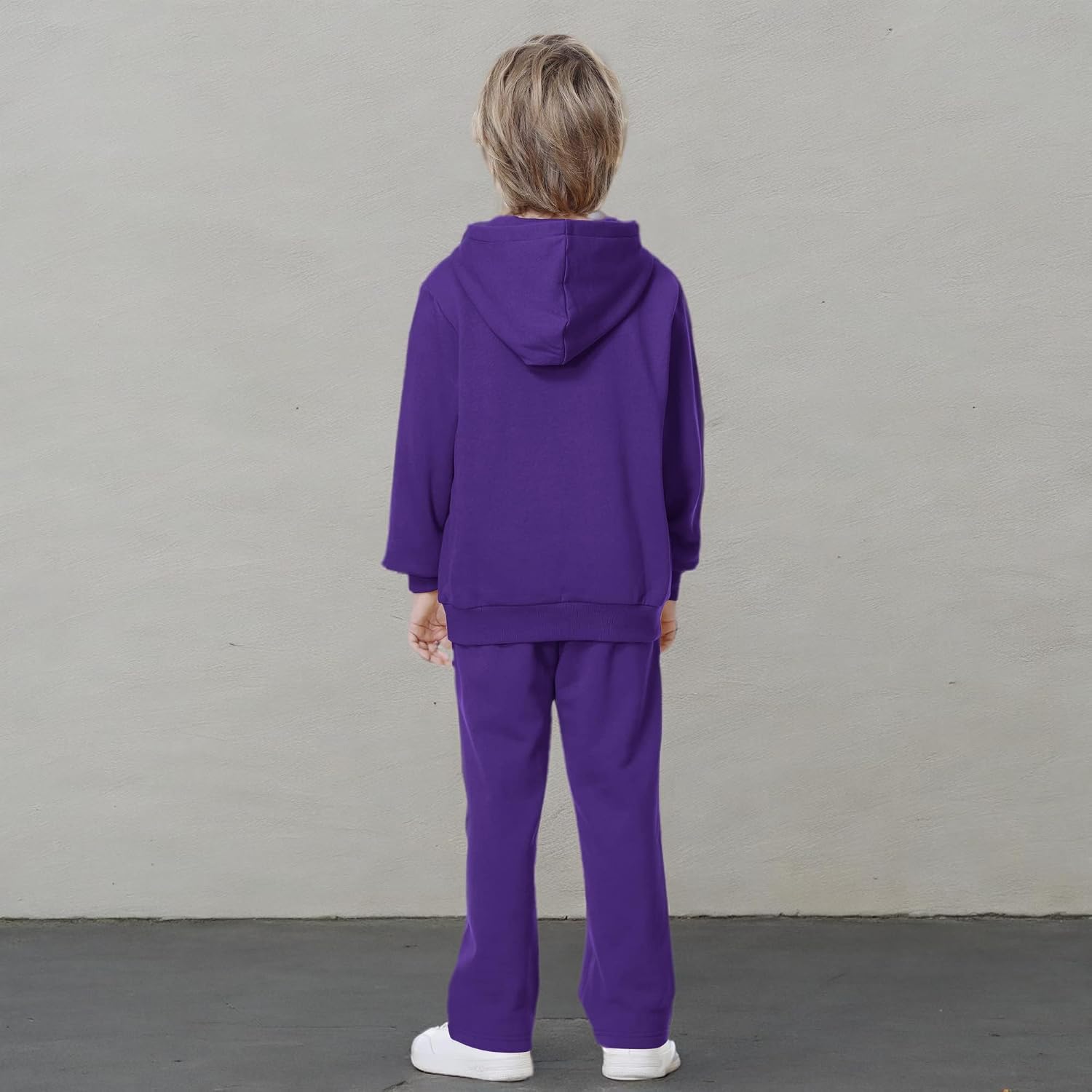 Kid Nation Kids' Soft Brushed Fleece Casual Basic Pullover Hooded Sweatshirt Hoodie for Boys or Girls 4-12 Years