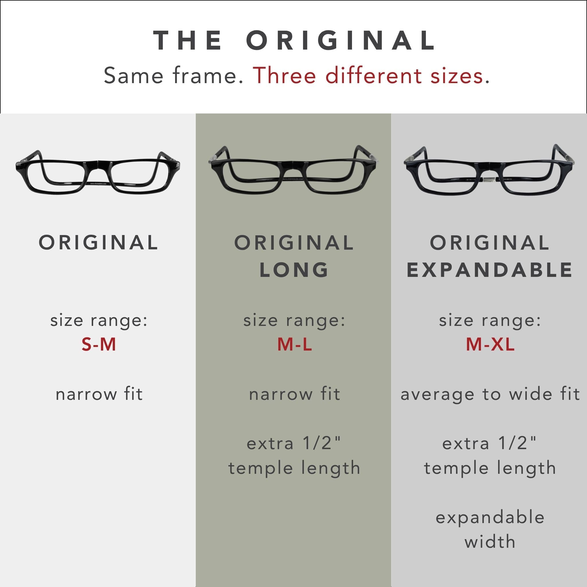 Clic Magnetic Reading Glasses - Original S-M - Rigid Headband product thumbnail 7