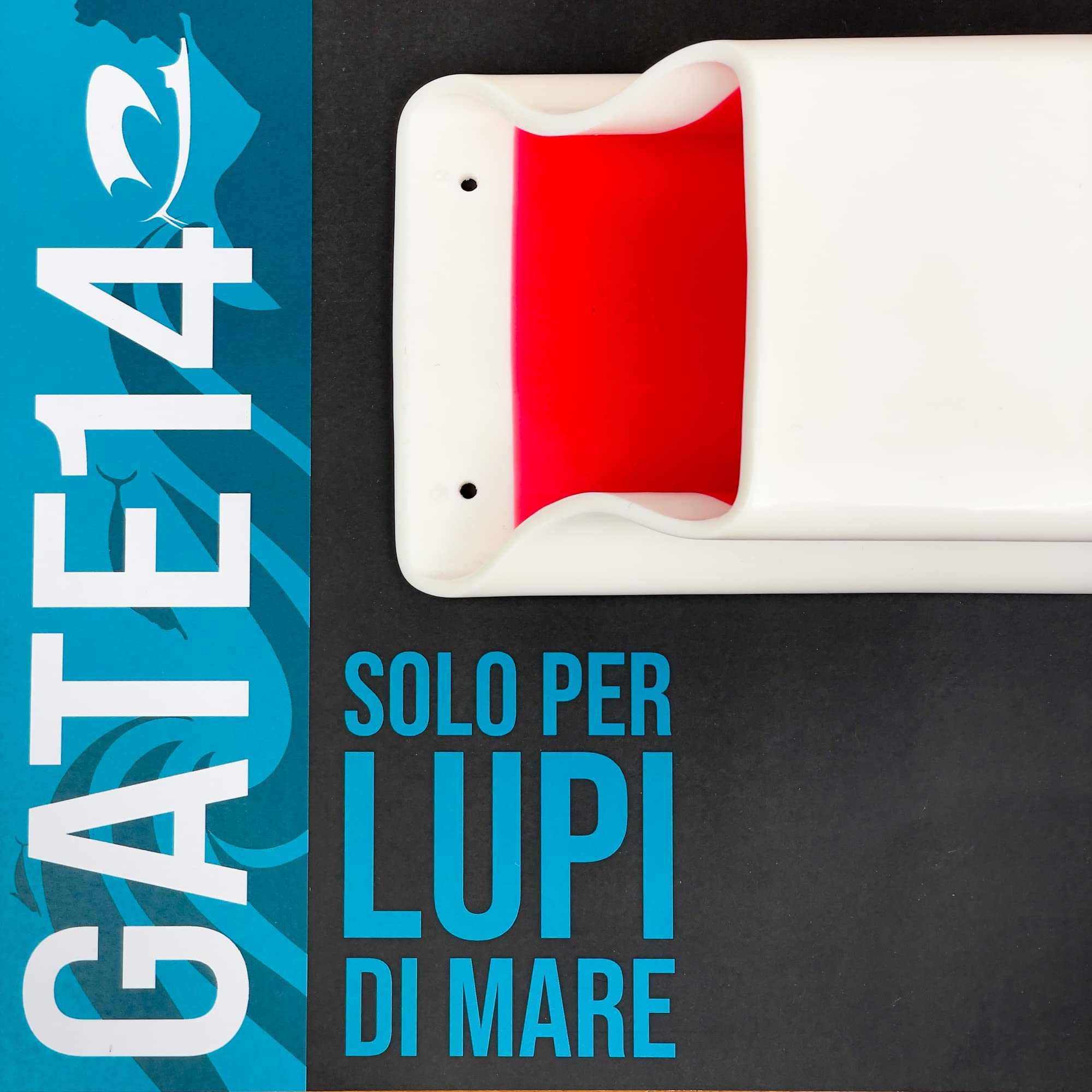GATE14® Porta Maniglie per Winch in Plastica Bianco per Barca a Vela 90x60cm H310 mm