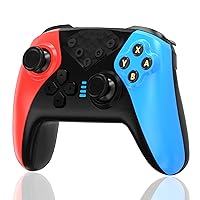 Vista 8 de SZYUYU Switch Controller for Switch 2,Switch Pro Controller for Switch/OLED/Lite/PC with 7 Colors LED Light/3-level TURBO Adjustable,4-Speed Dual