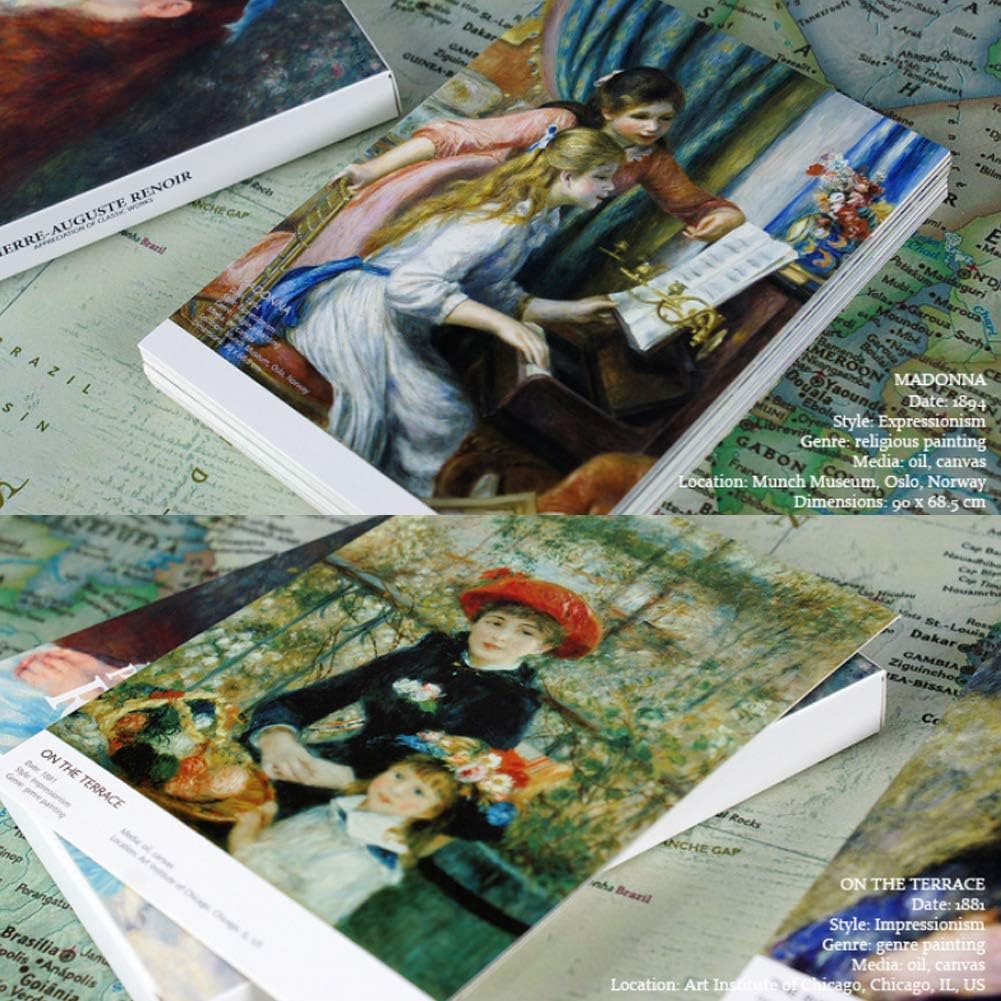 HOSTEESSCHOICE Beautiful Art Postcards set of 30 Pierre Auguste Renoir Post card variety pack Famous Painting Scenery,4 x 6 Inches - Image 6
