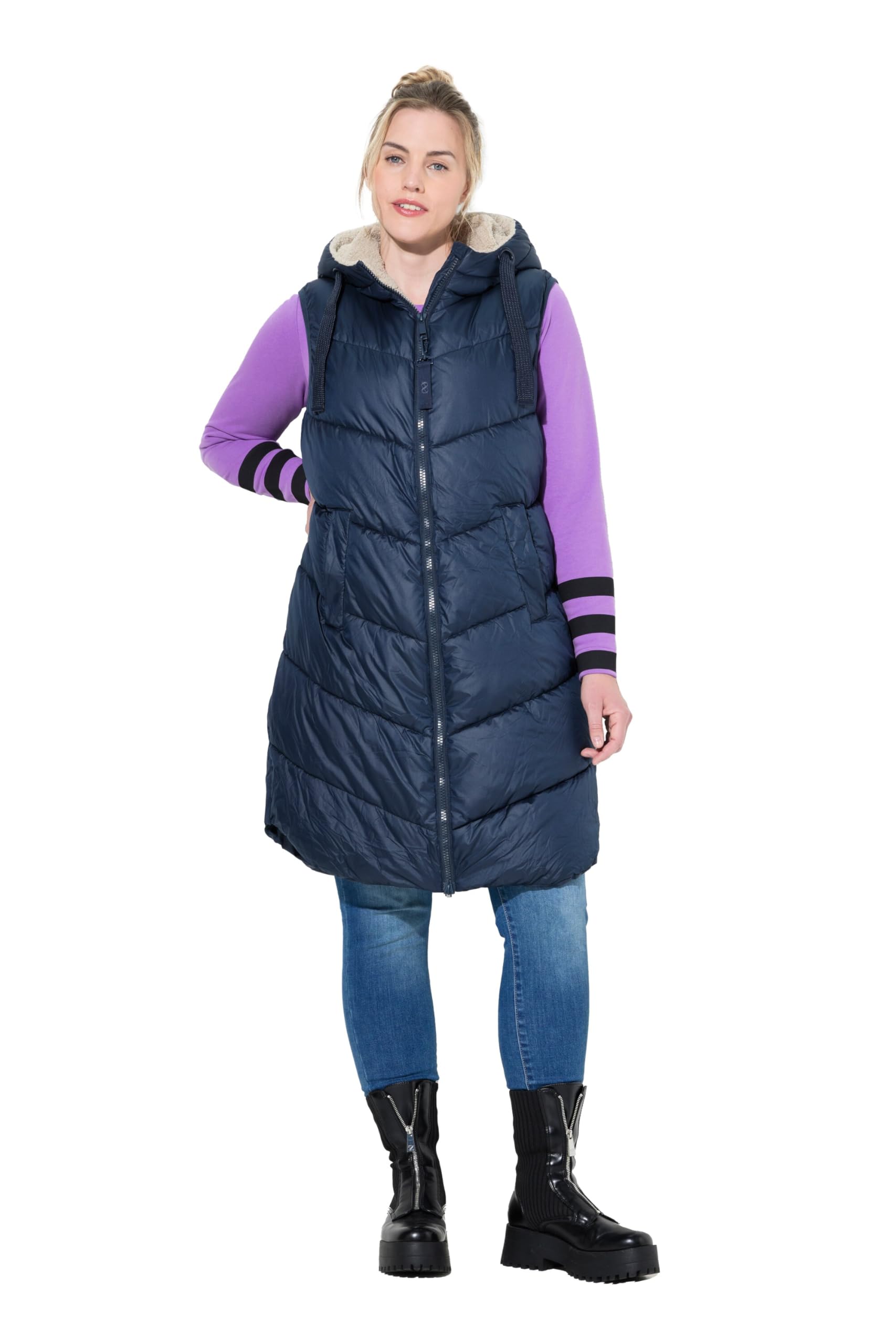 Laurasøn Steppweste, Kapuze, Seitentaschen 831483