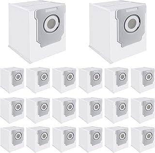 20 Pack vacuum bags Compatible with iRobot Roomba i1+ i3+ i4+ i5+ i6+ i8+ j6+ j7+ j8+ i7+ s9+ i & s & j Series Vacuum Clean Base Replacement Roomba Parts Dust Bag, Vacuum Automatic Dirt Disposal Bags