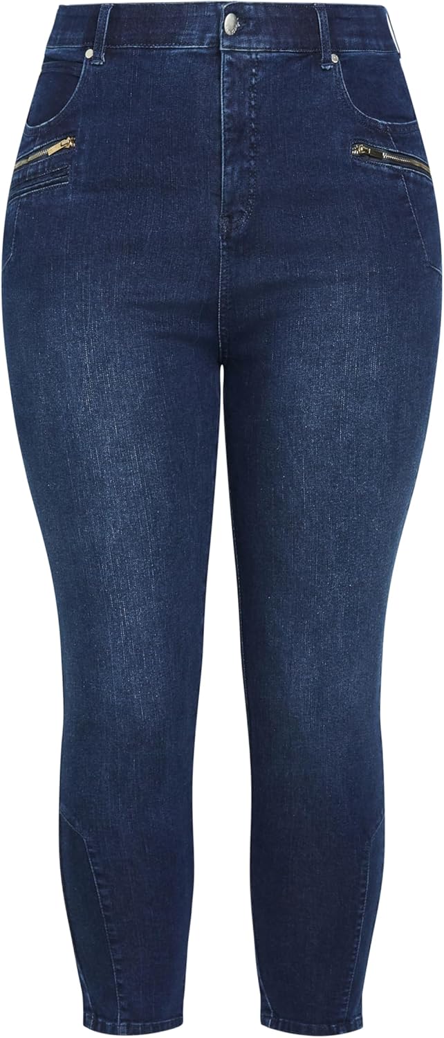 Avenue Women's Plus Size Jean-Wild Beauty - Image 3