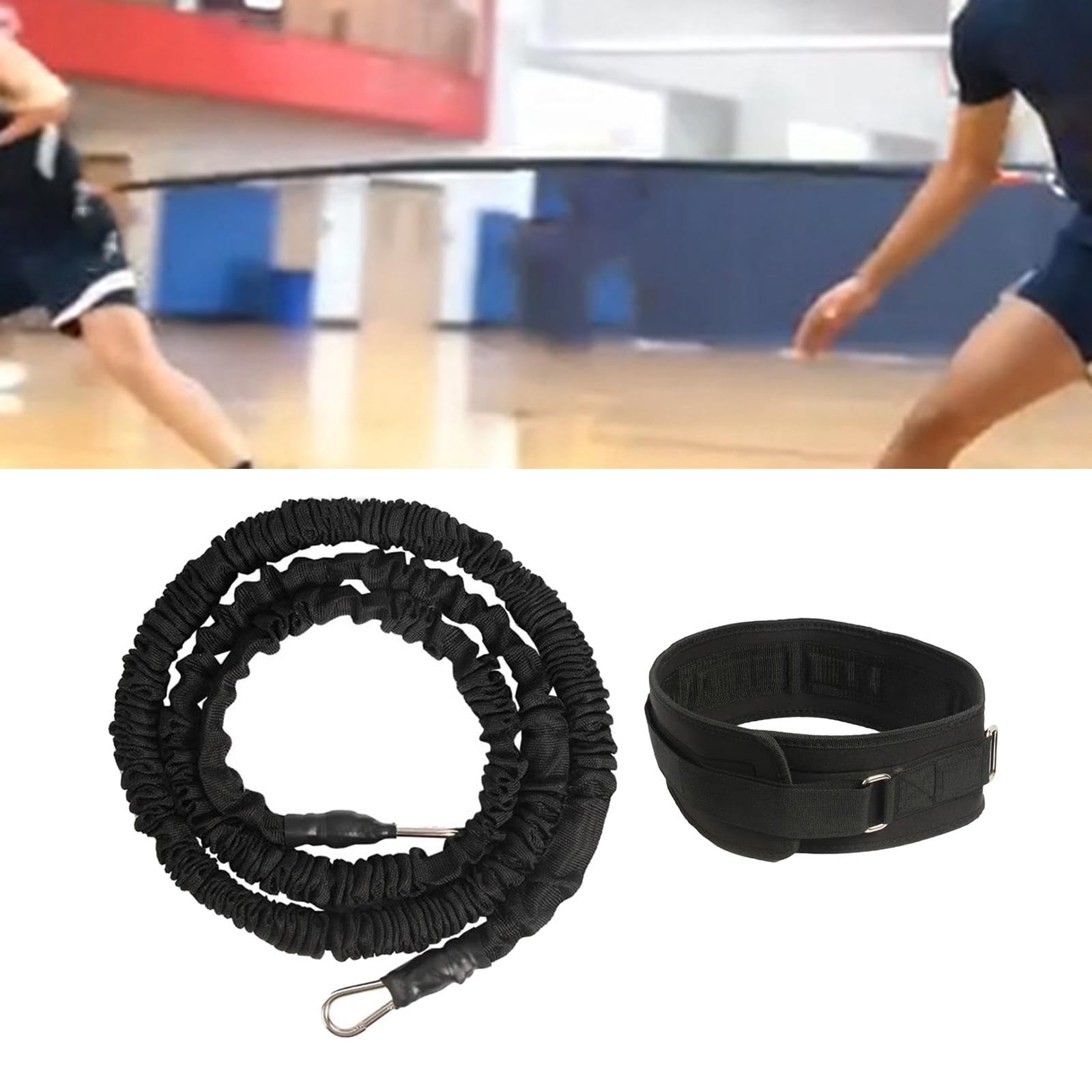 Widerstandsseil Fitness Trainingsband Bungee Trainingsseil Basketball Zubehör Trainingsgerät aus Tauchbaumwolle Und Latextube für