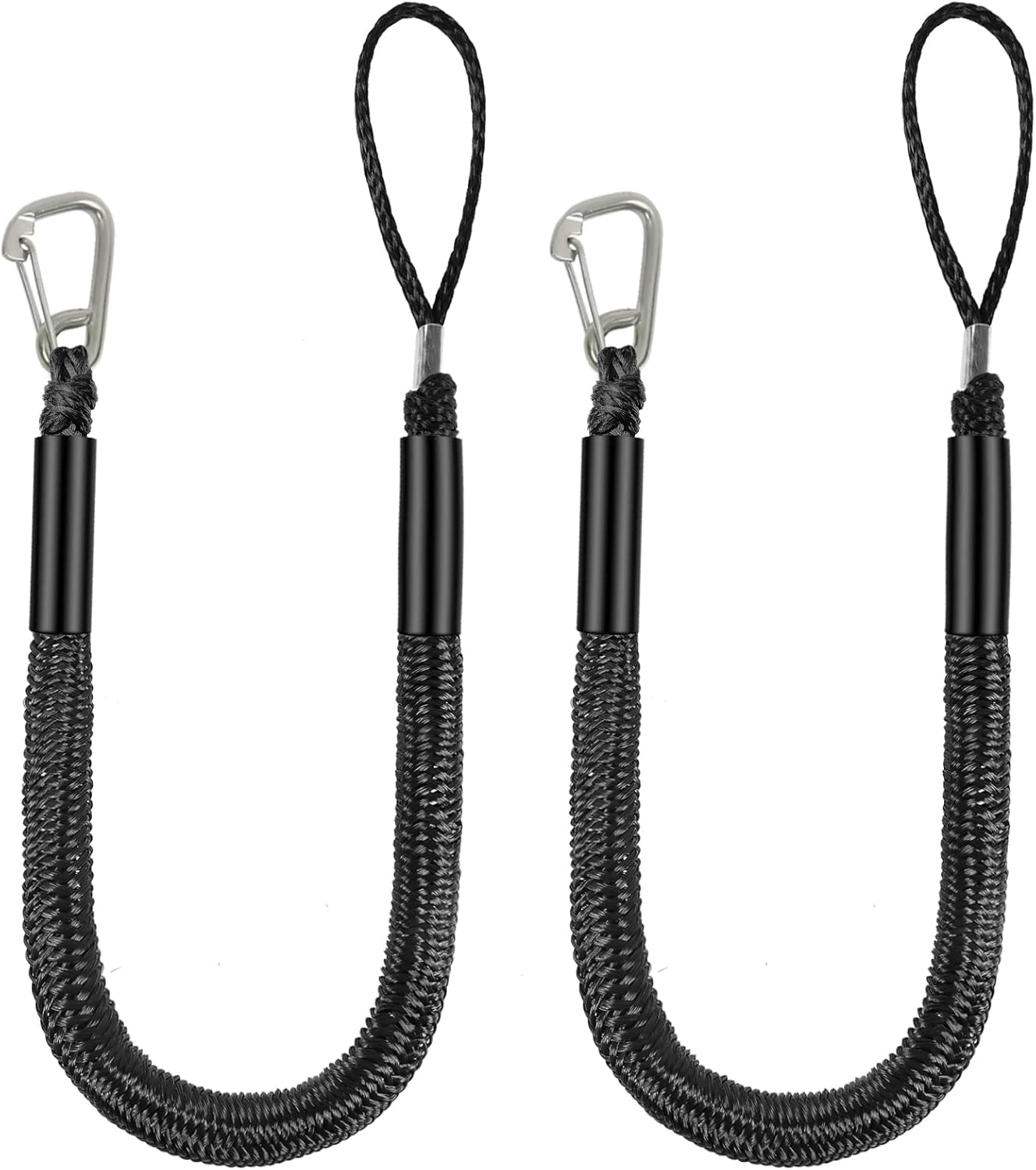 Boat Dock Line (3 Feet), Mooring Bungee Rope for Boat, Boat Accessories, Ideal for Jet Ski, SeaDoo, Kayak, Pontoon,Power Boat WaveRunner, Boating Gifts, 2 Pack