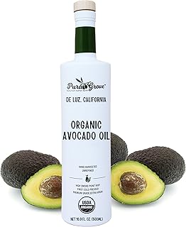 Pura Grove Organic Avocado Oil For Cooking - High Smoke Point Cold Press...