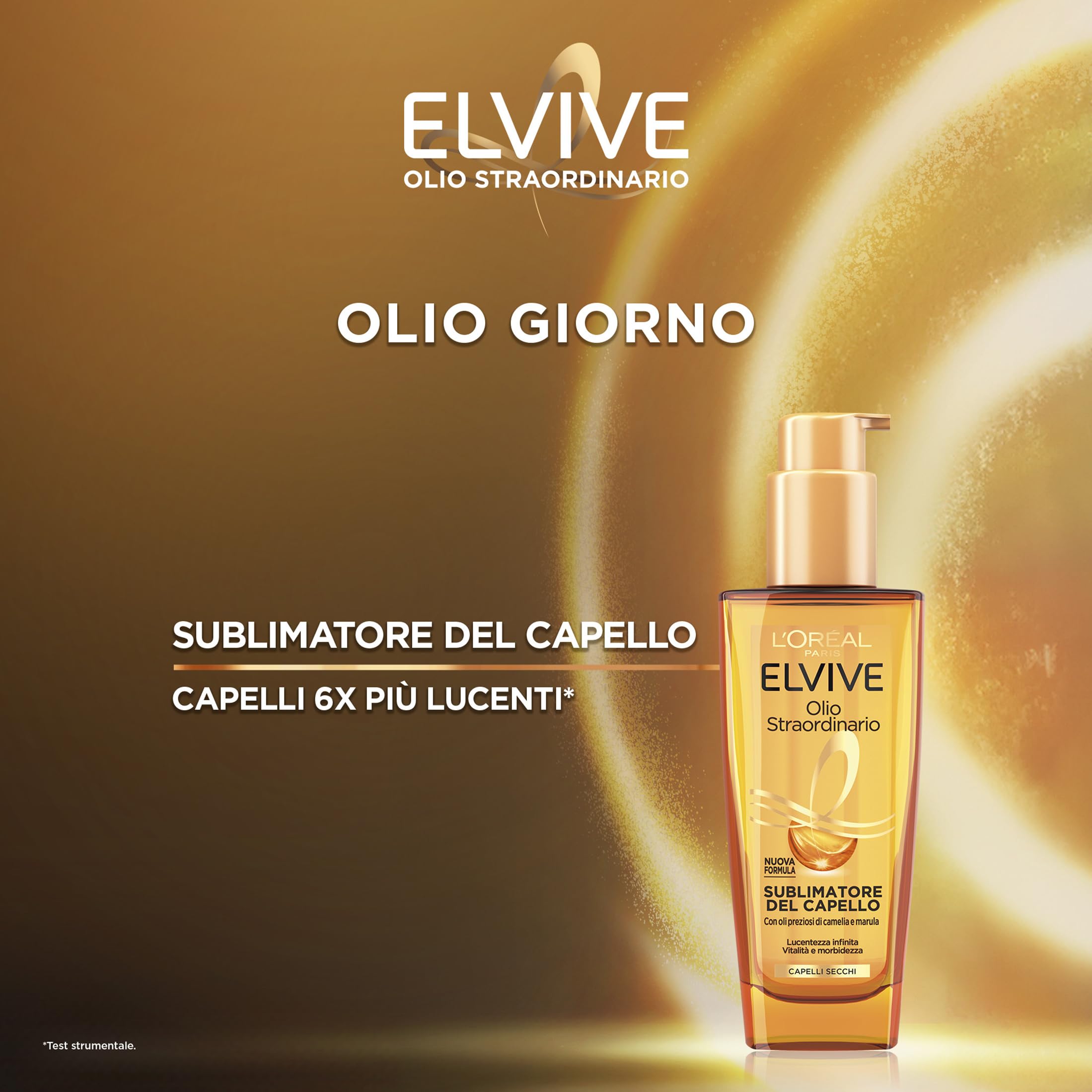 L'Oréal Paris Elvive Kit per Capelli Secchi con Olio Sublimatore del Capello per il Giorno, e Siero Midnight per la Notte, Lucentezza Straordinaria e Nutrimento Intenso, Olio Straordinario