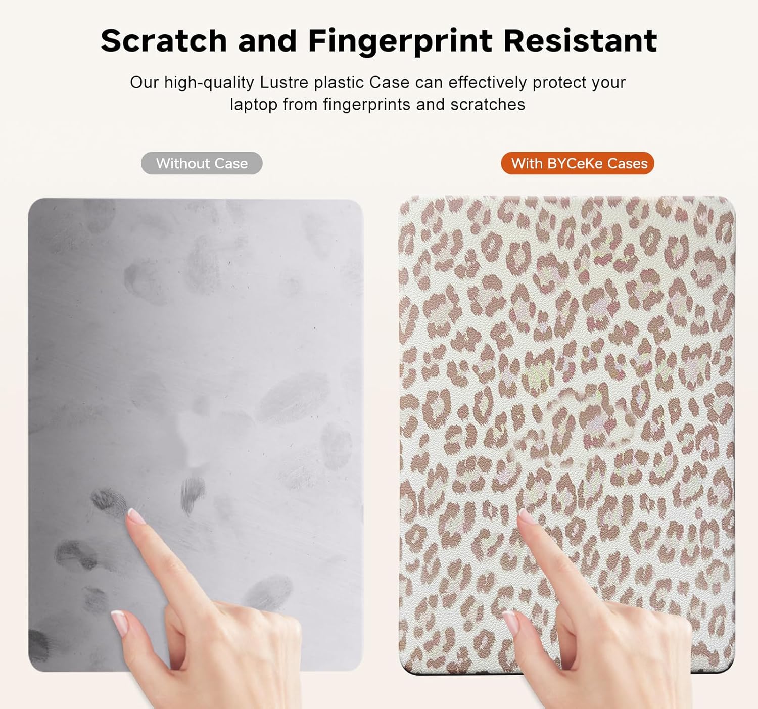 Compatible with MacBook Air 15 inch Case 2025-2023 M4 A3241 M3 A3114 M2 A2941,Leather Leopard Print for Mac Air 15,Cheetah Case with Keyboard Cover for MacBook Air15 Cow Pattern,Leopard White - Image 4