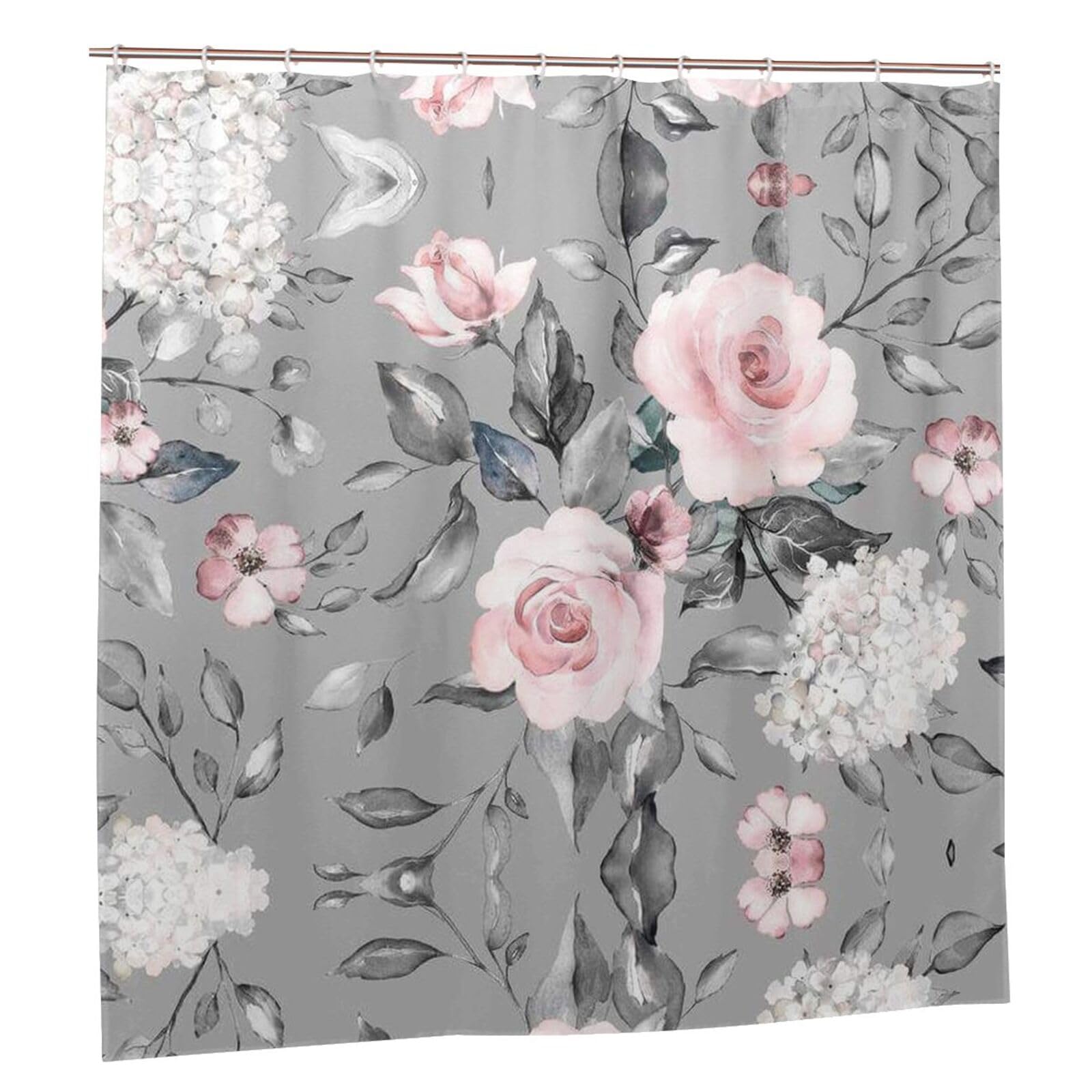 Rideau de douche imperméable à motif floral pour créer une ambiance spa à la maison