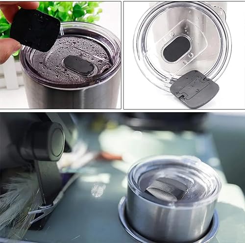 Miniatura 6 de Tapa magnética para vaso de 20 onzas, tapas de repuesto compatibles con vaso Yeti de 20 onzas, tapa de taza para vaso de café Rtic estilo antiguo,