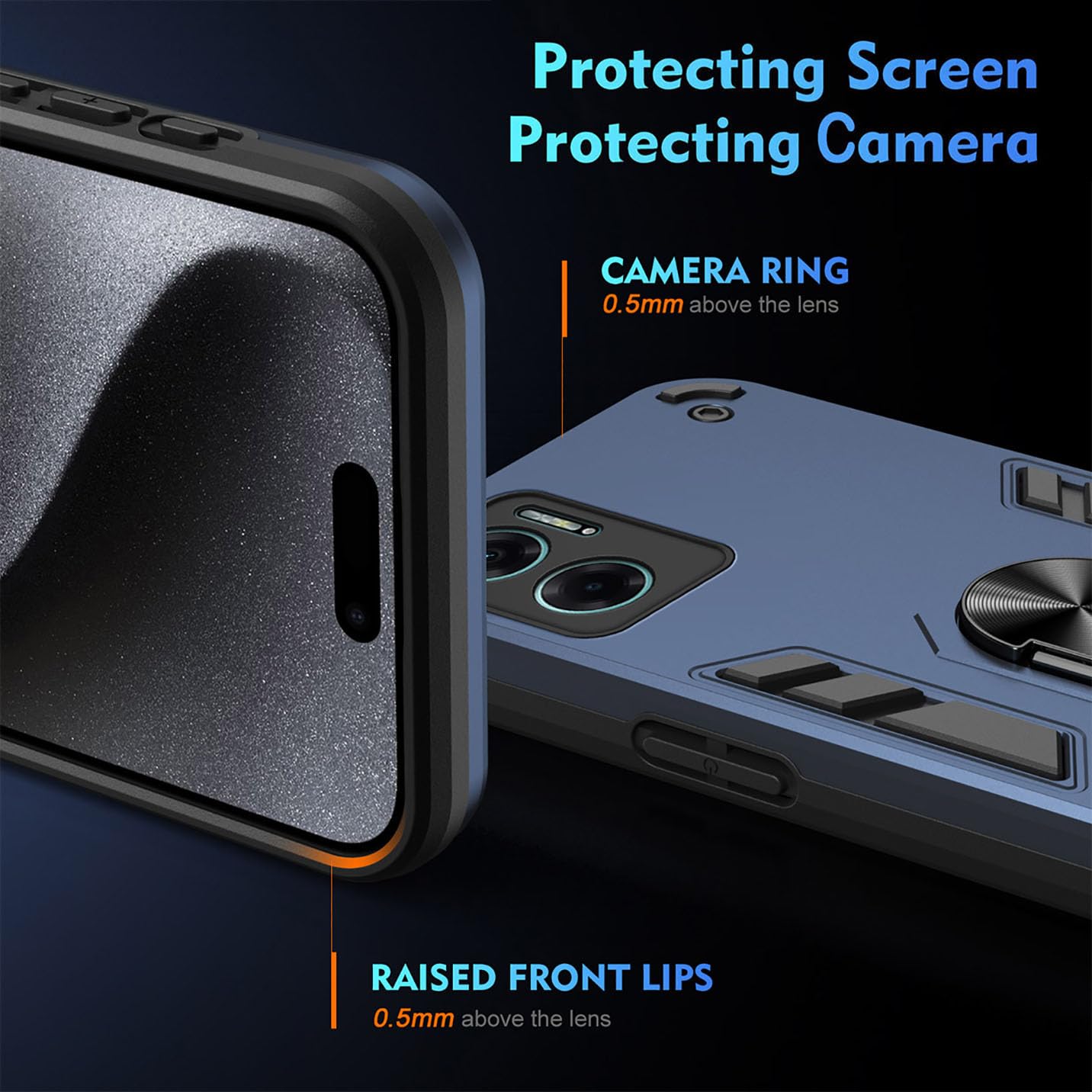 Cover Protettiva Oppo A76 A96 4G Realme 9i Cadorabo Hybrid Nero