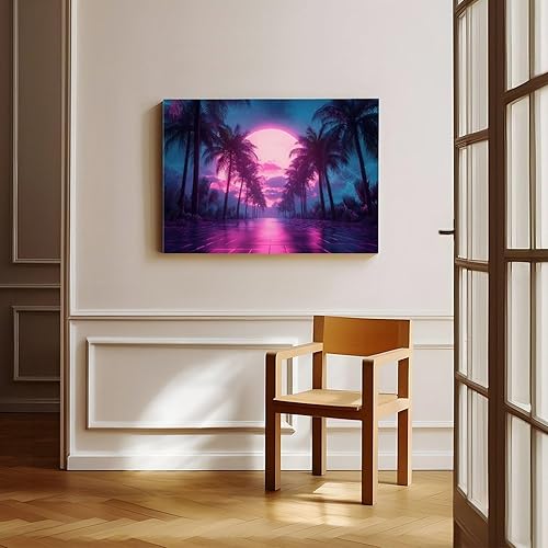 Miniatura 8 de XAHOR Neon Vaporwave Art Print  Retro Digital Aesthetic Wall Decor  Surreal Cyber Dream Poster Canvas Art Poster And Wall Art Picture Print Modern