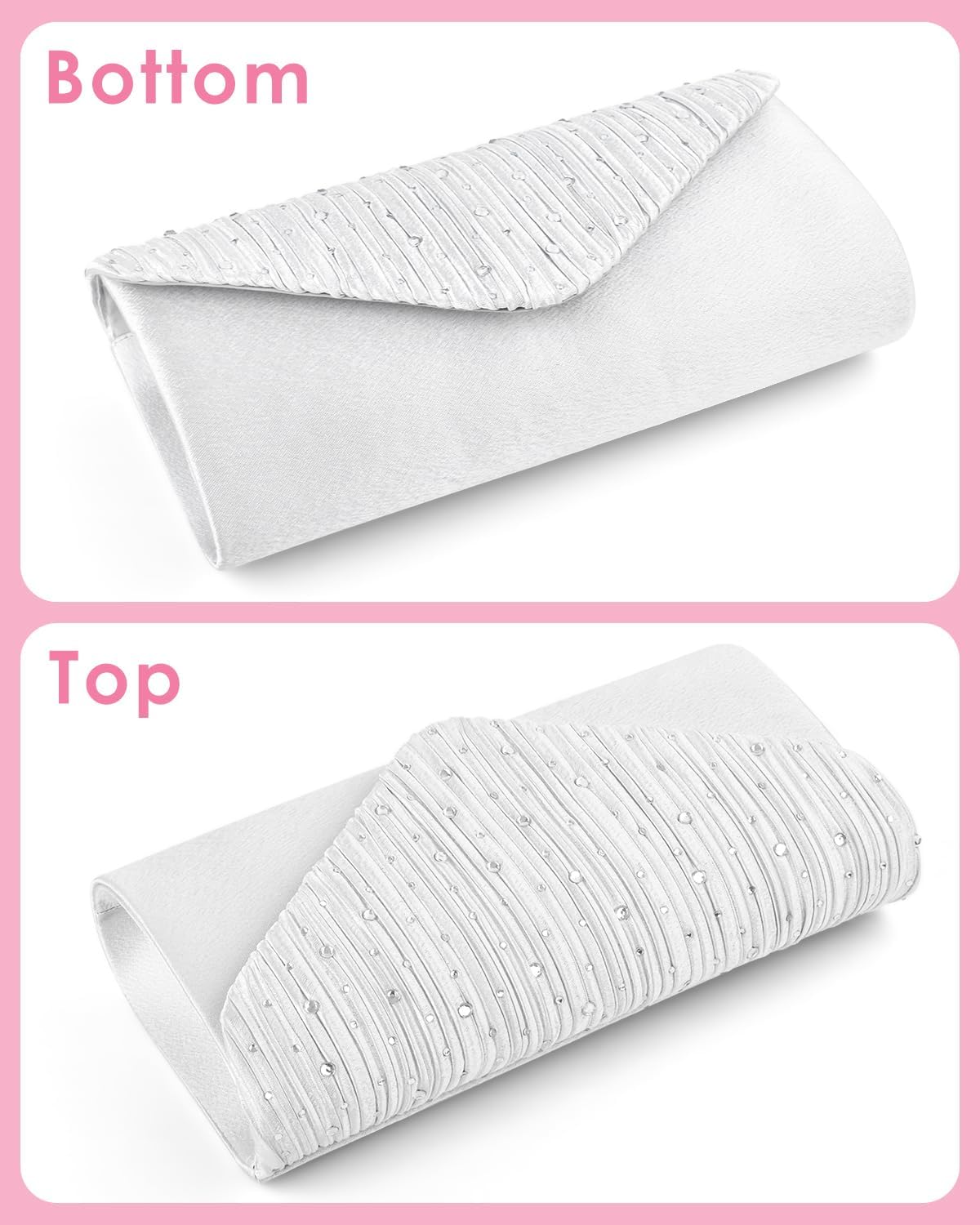 TINDTOP Evening Clutch Purses for Women Handbags for Formal Wedding Party Cocktail Prom Crossbody Shoulder Envelope Bag | for Formal Wedding, Party, Cocktail, Prom, for Formal Wedding, Party - Image 7