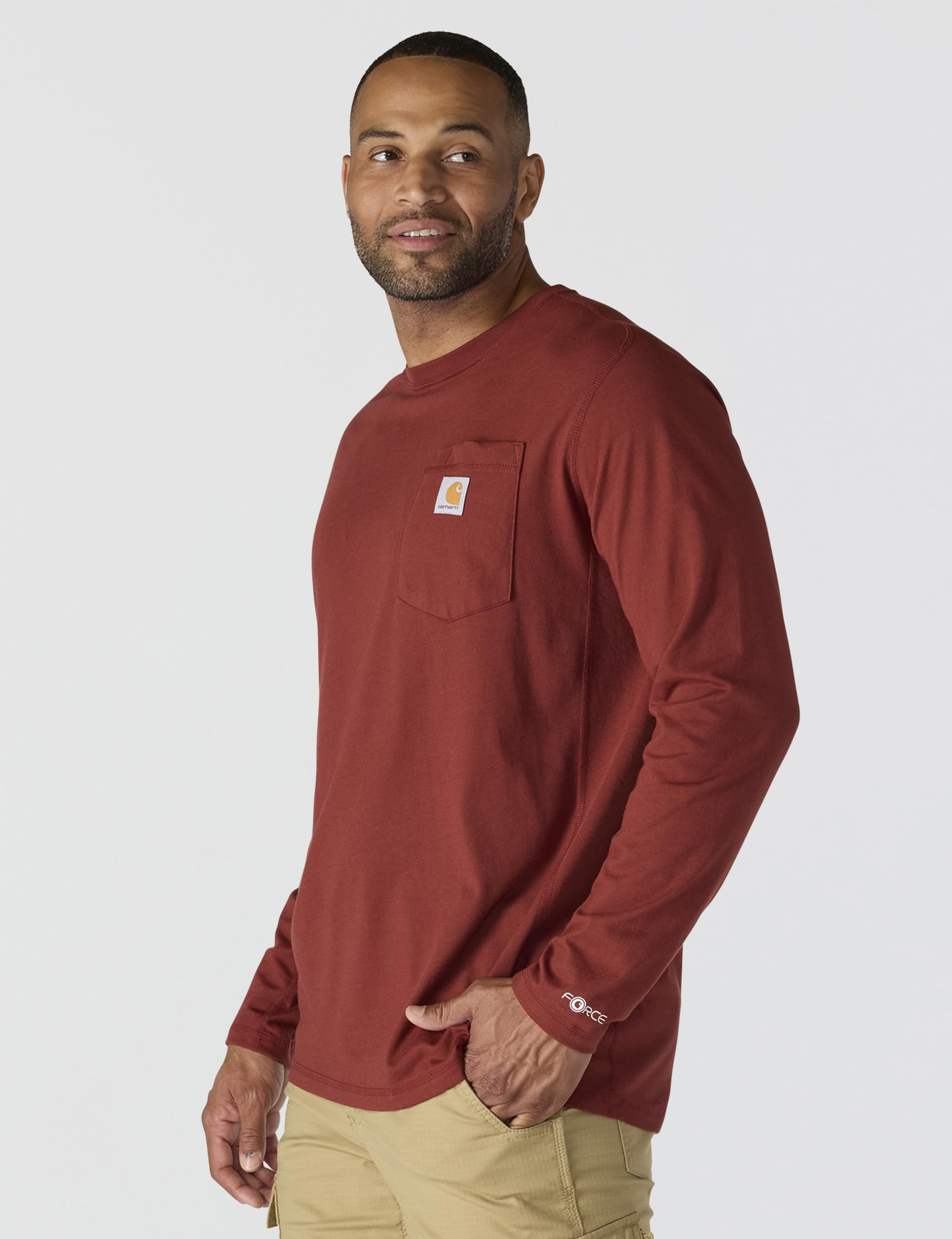 Carhartt Force Relaxed Fit - Maglietta A Maniche Lunghe con Tasca Force Relaxed Fit - Maglietta a Maniche Lunghe con Tasca Uomo (Pacco da 1)