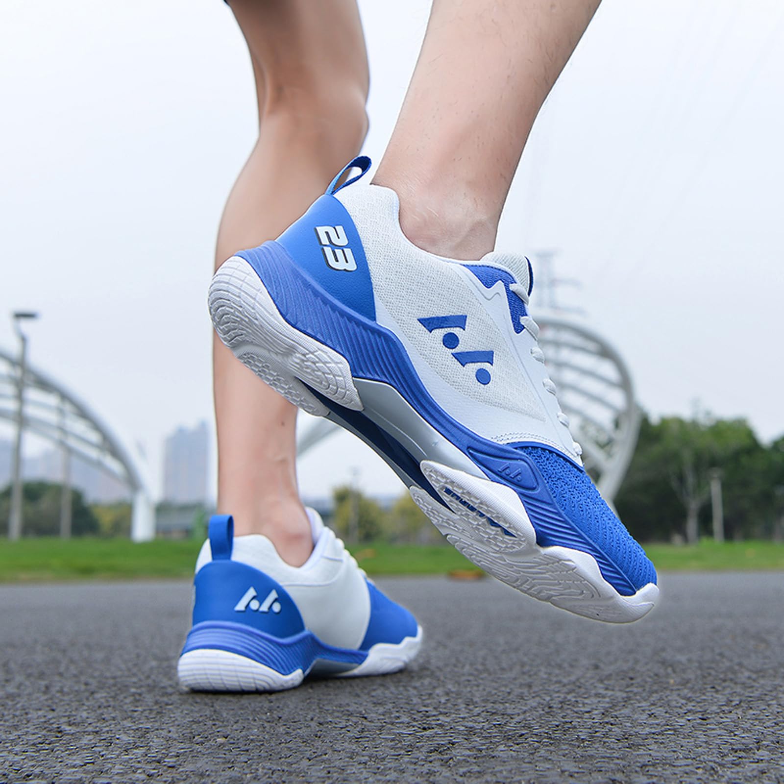 BLBK Zapatos de bádminton, zapatos de squash, zapatos de interior para diferentes revestimientos de suelo, agarre cómodo y firme, zapatillas de voleibol unisex
