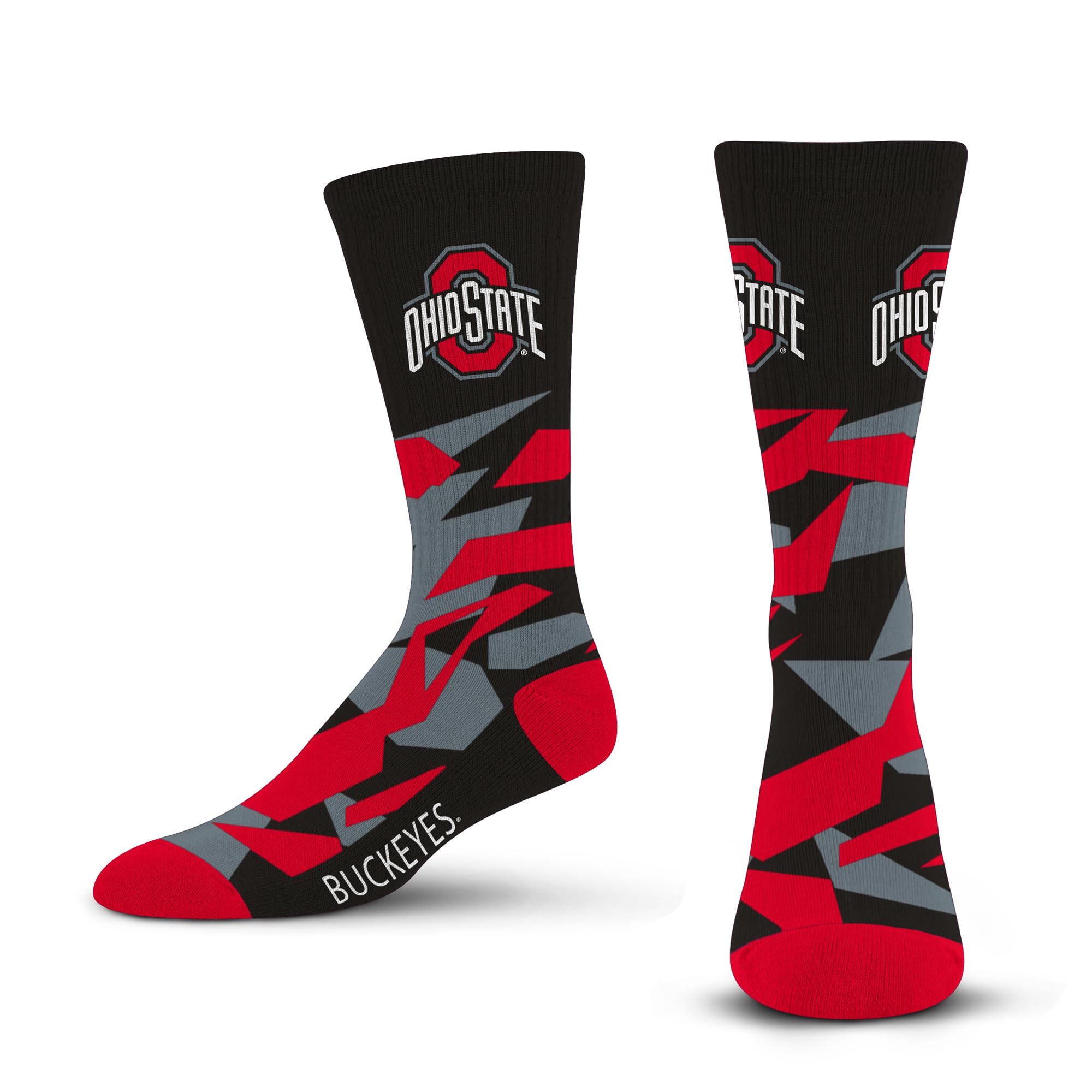 FBF NCAA Mens Shattered Camo Crew Sock Ncaa