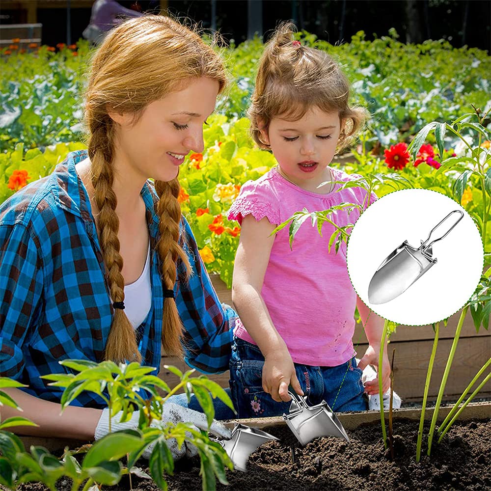 2 Piezas Mini Pala De Mano Herramienta, Mini Pala De Jardín, Herramienta Plegable Pala, Pala De Jardín Plegable Pequeña, Pala De Camping para Jardineria, Camping y Senderismo