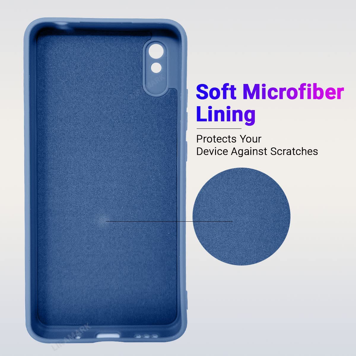 Redmi 9A Silicone Case - Blue -2
