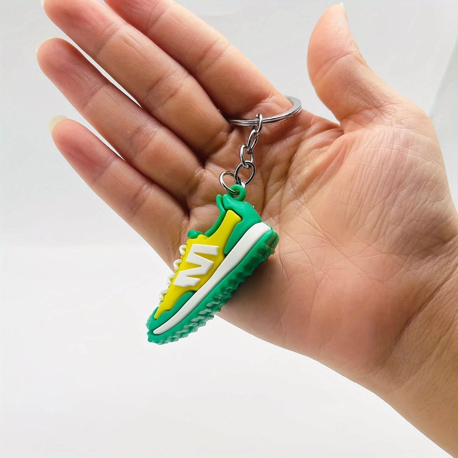 LeeCHee 6Pcs Sneakers Keyring Sneaker Shoes Color Mix Colorful,Handmade Fashion Jewelry,Key Ring Chain Lanyard image 5