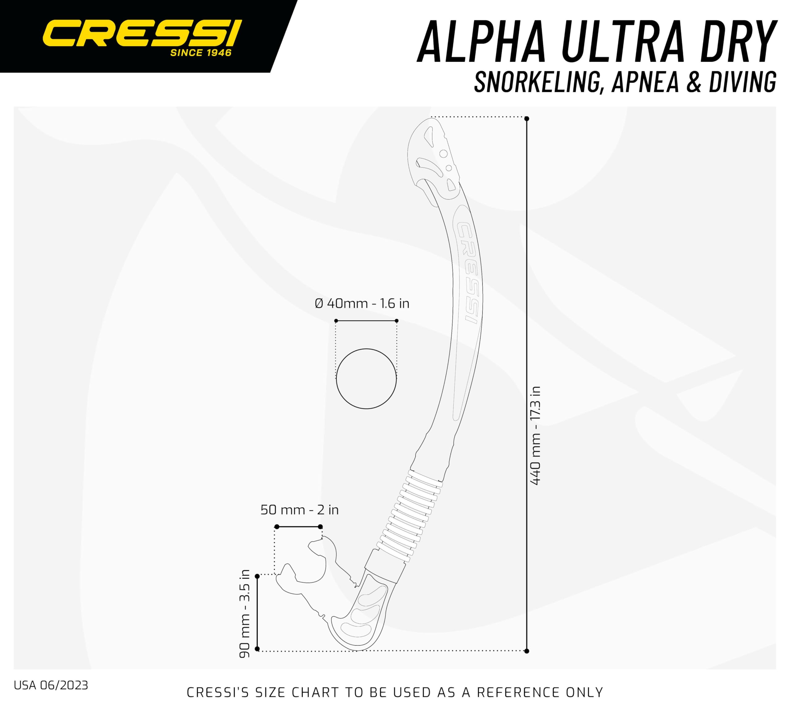 CRESSI Penta & Alpha Combo Clear/Blue - maska penta, fajka Alpha do nurkowania i snorkelingu, przezroczysta/niebieska, jeden rozmiar, uniseks
