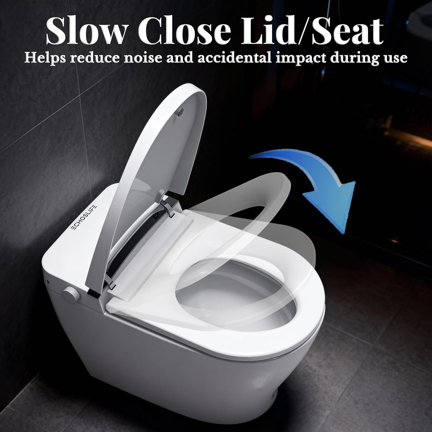 Smart Toilet with Bidet Built In, One Piece Elongated Toilet with Tank, Pump-Assisted Flush, Heated Seat, Warm Water Wash & Air Dryer, Foot Sensor Flush, LED Display