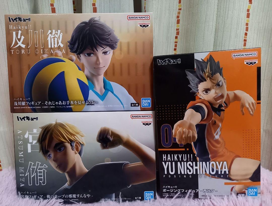 Amazon.co.jp: ハイキュー!! 宮侑 及川徹 西谷夕 フィギュア : おもちゃ