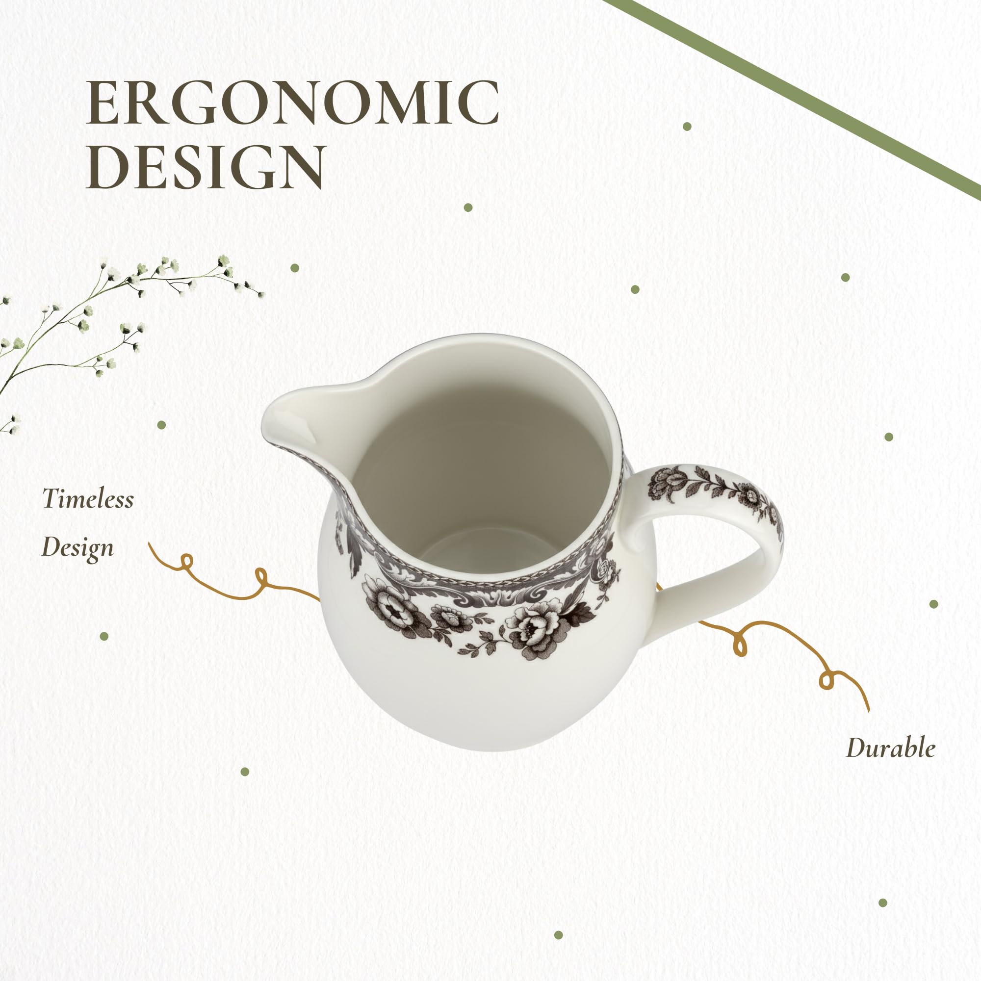 Amazon.com: Spode Delamere 3.5 Pint Pitcher | Large Creamer