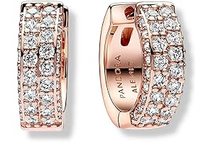 Pandora Rose Gold Pave Hoop Earrings for Women: Stunning Elegance for Every Occasion