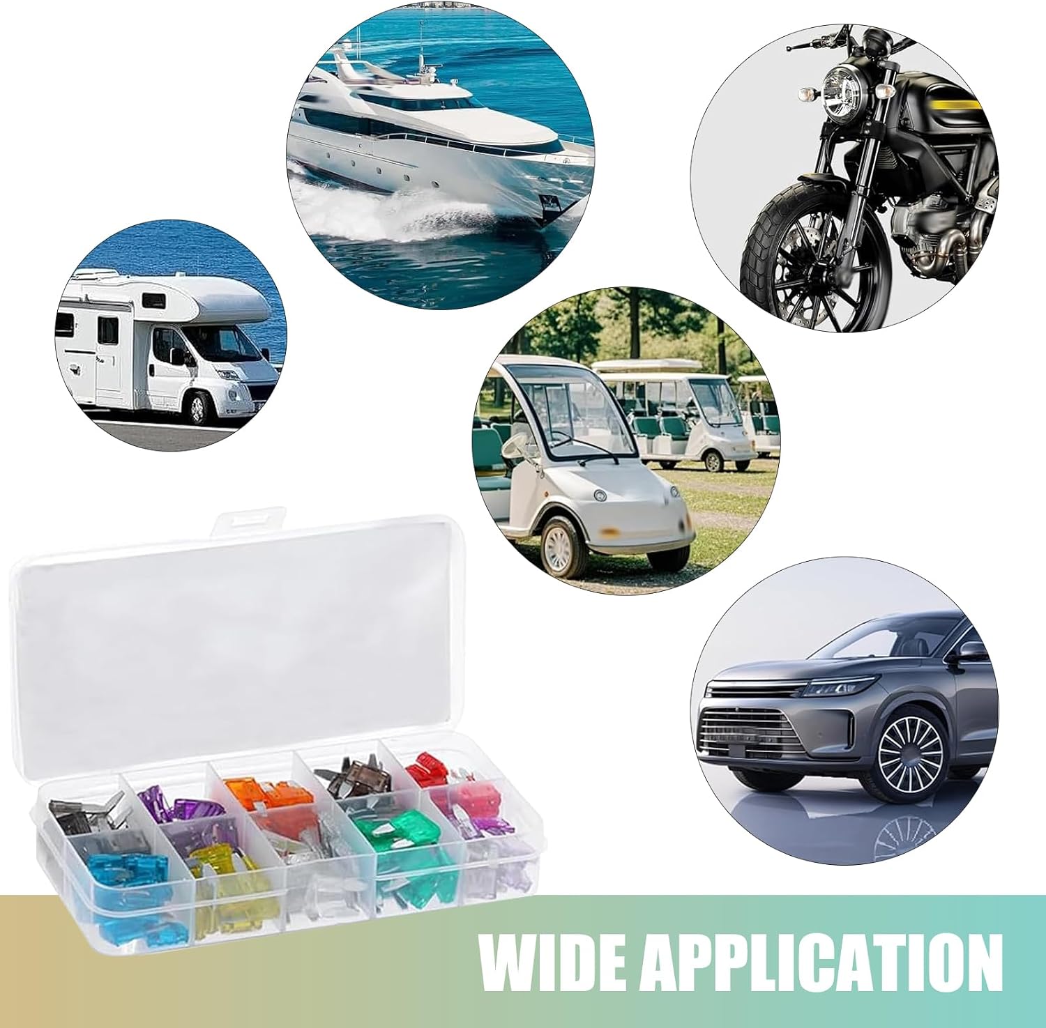 120 PCS Mini Fuse Kit, Car Fuses Assortment Automotive Kit, Mini Blade Fuses with Puller (2A/3A/5A/7.5A/10A/15A/20A/25A/30A/35A), Universal for Most Cars (Multicolored)