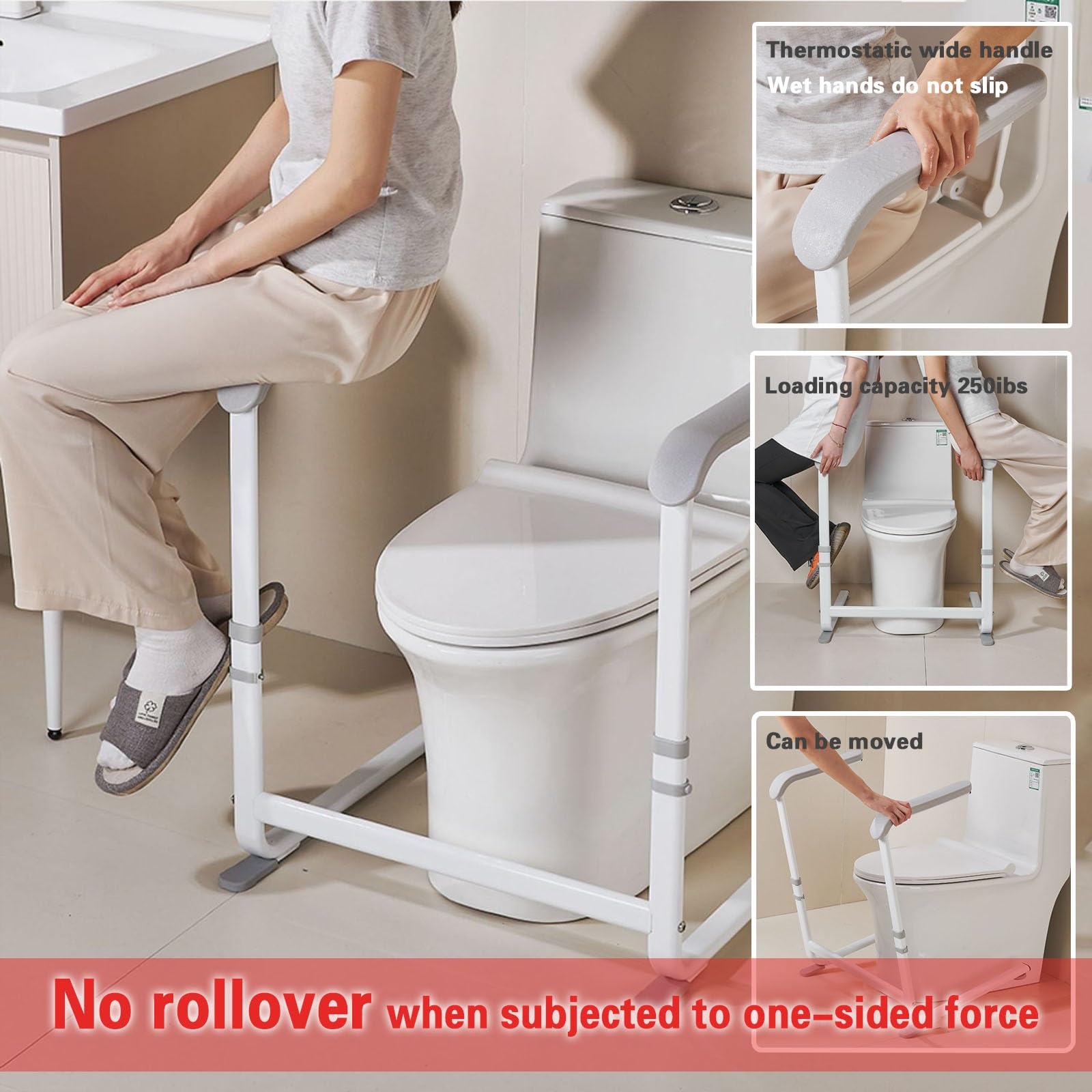Aide au Levage de Fauteuil, Aide au Levage de Fauteuil pour Personnes âgées, Barre d'appui pour Aider Le Patient à se Lever et à se déplacer Devant Le canapé, Fauteuil inclinable, Toilettes