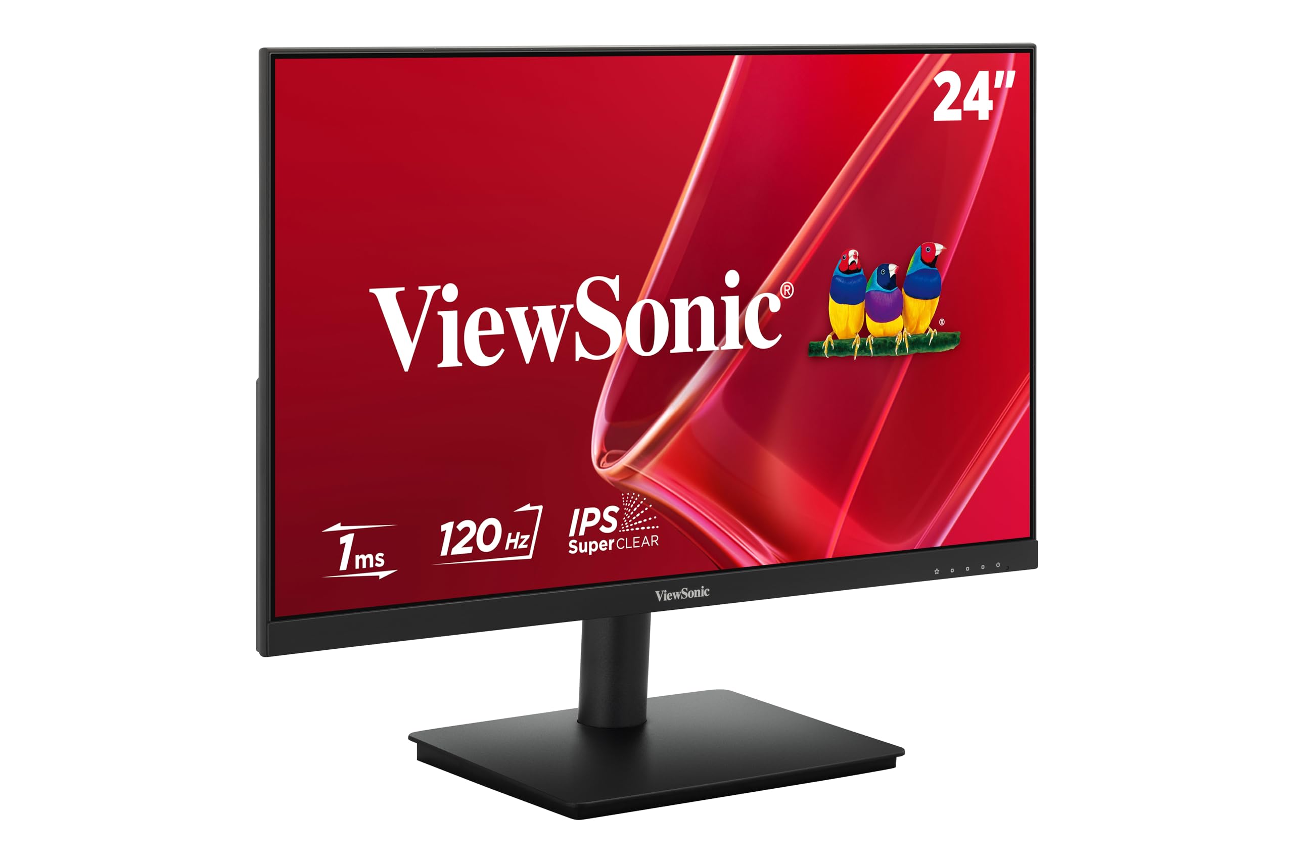 ViewSonic Monitor VA240A-H 24-inch (60.45cm) Full HD 1920x1080p SuperClear IPS | 120Hz Variable Refresh Rate | 1ms MPRT | Eye ProTech | 3-Side Borderless Design | HDMI | VGA | VESA Compatible