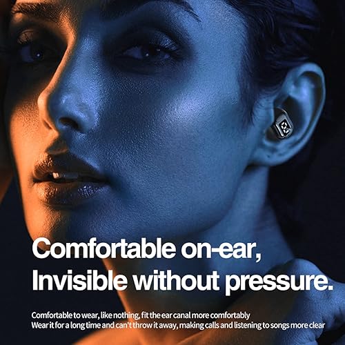 Miniatura 4 de Auriculares Bluetooth invisibles más pequeños para el trabajo, dormir, mini micrófono espía inalámbrico oculto, micro auriculares inalámbricos para