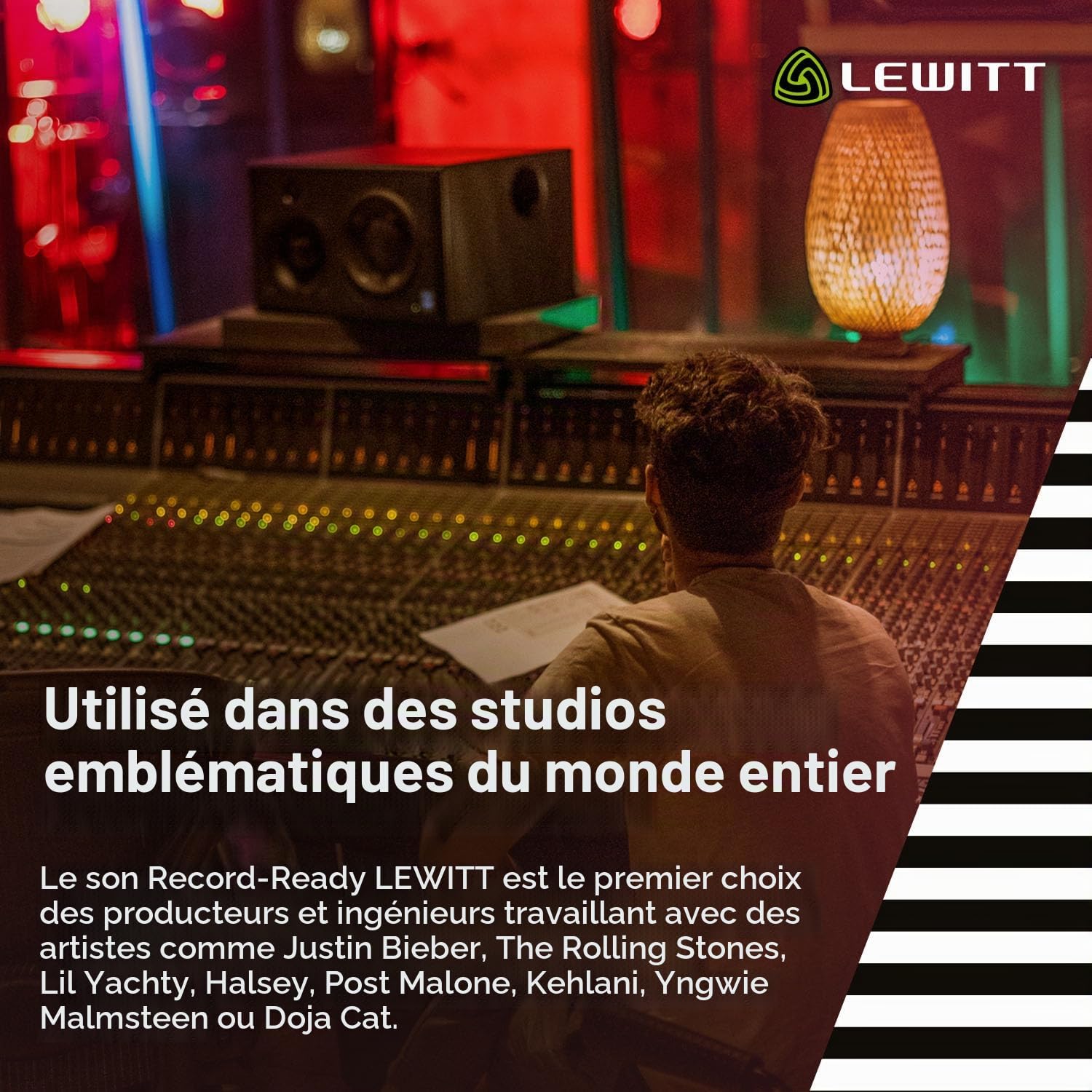 LCT 440 Pure Microphone à condensateur XLR pour Voix, Chant, Enregistrement d'instruments et Streaming - Capsule à condensateur véritable de 1" - avec araignée et Filtre Anti-Pop (Noir)