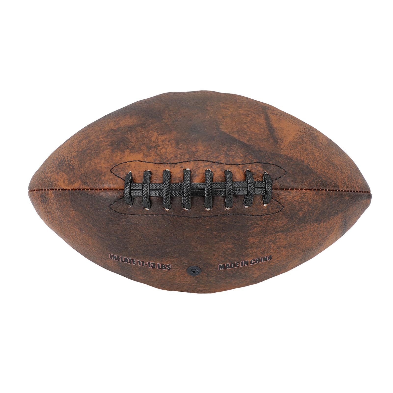 Jenngaoo Balón De Rugby, Tamaño 9, Balón De Fútbol De Entrenamiento, Balón De Rugby De PU, Agarre Cómodo, Diseño Vintage, Fútbol Deportivo para Entrenamiento Y Juego