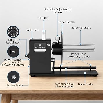 BAOSHISHAN Automatic Label Rewinder Machine Corefree/0-1.1inch Core