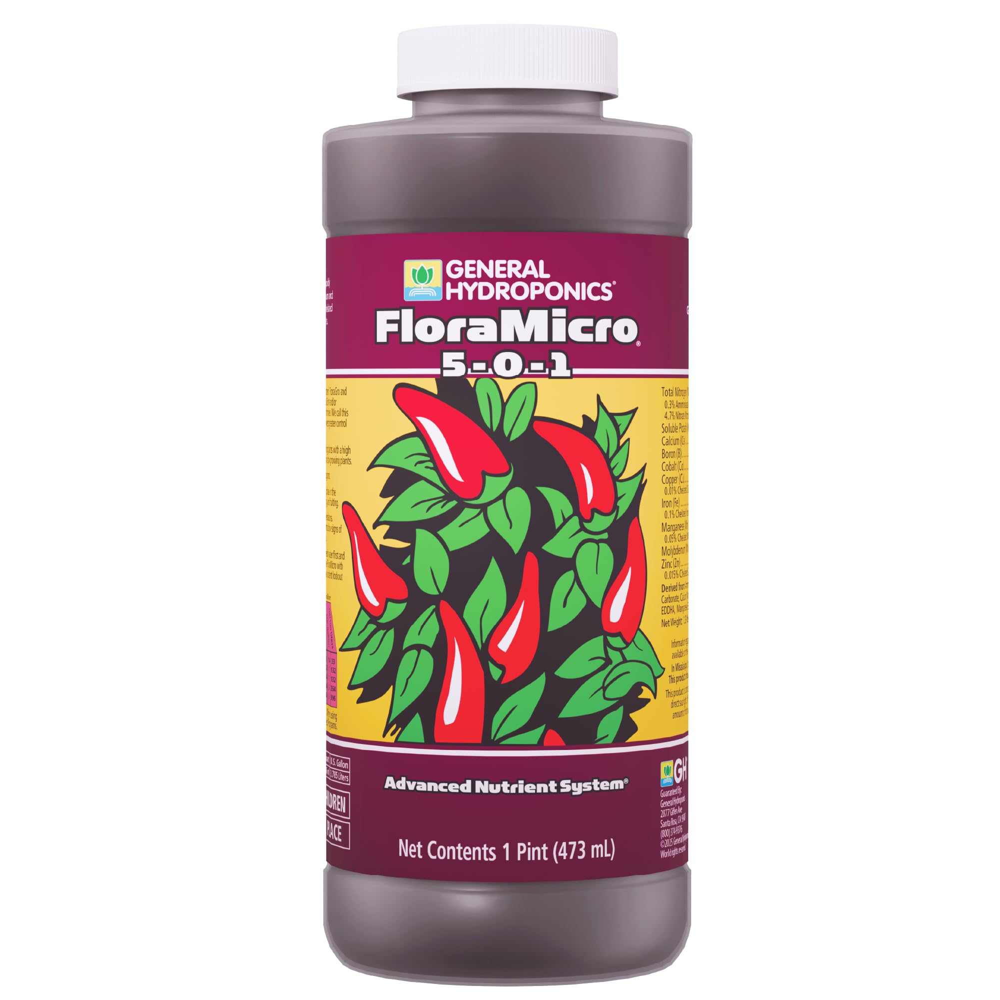 Amazon.com: General Hydroponics FloraMicro 5-0-1 Plant Food, Part