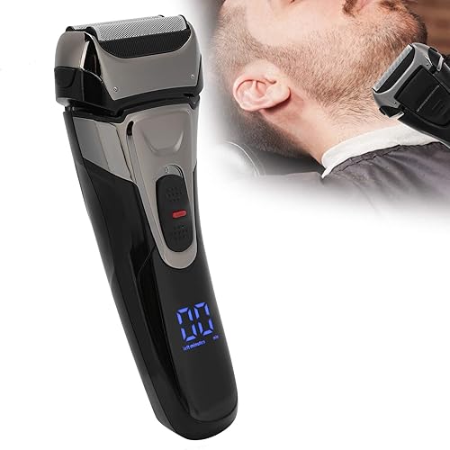 Miniatura 9 de Afeitadora eléctrica de carga USB inalámbrica para hombres, recortadora de barba portátil para uso diario en el hogar o salón