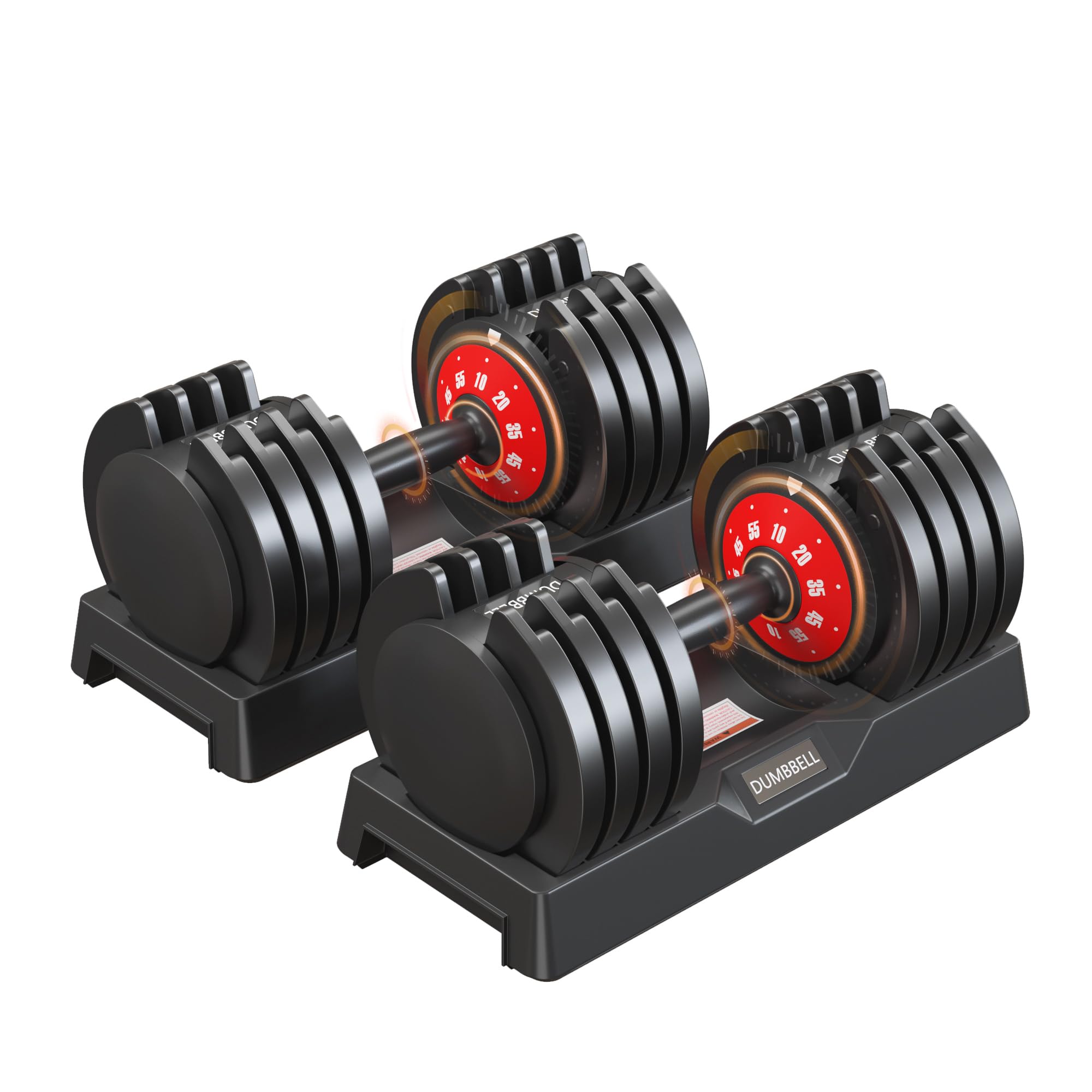 Ankle Weights Adjustable Dumbbell Set - 25-55LB Free Weights For