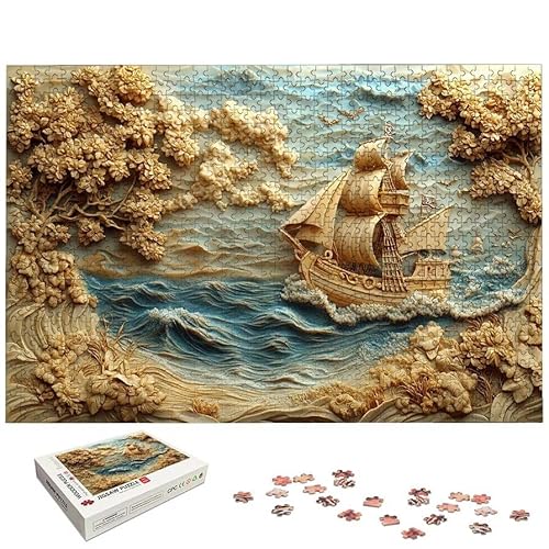 �{�[�g �p�Y�� 1000�s�[�X ��l���� ���i �W�O�\�[�p�Y�� �ؐ� Puzzle (75x50cm) ����������t�� �]�g�� ��l���� ��� ���� ��H�|�i Puzzle �z�[���f�R���[�V�����ɍœK�A�����ւ̃M�t�g�A�j���ւ̃M�t�g�AHome Deco