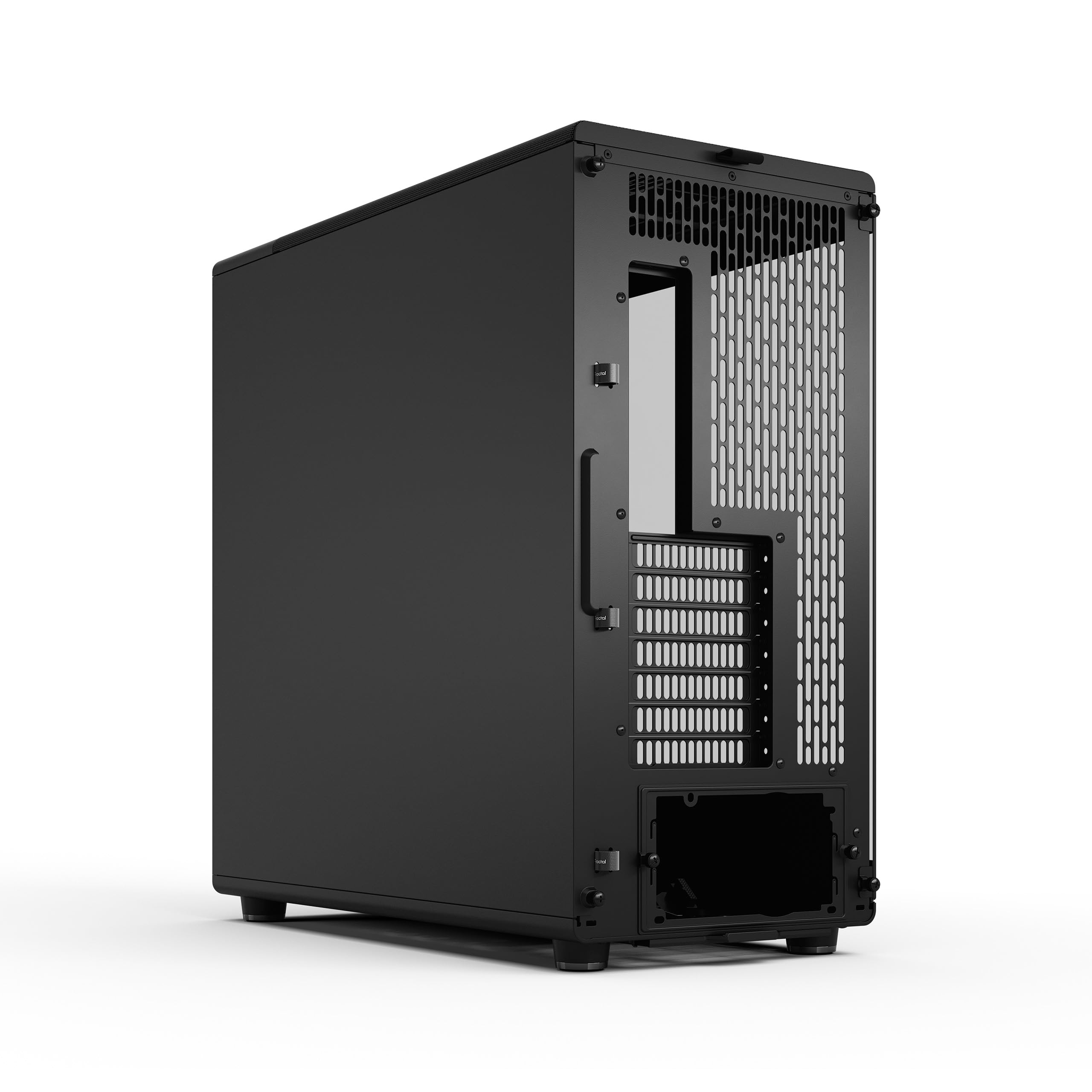 Fractal Design North XL Momentum Black - Glass Side Panel - Genuine Blackened Oak Wood Front - High Airflow PC Gaming Case - Three powerful 140mm Momentum Fans Included - ATX/E-ATX Support