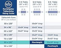 Vista 6 de BalsaCircle Mantel rectangular de satén turquesa de 90 x 132 pulgadas, mantel para mesa de boda, fiesta, recepción, eventos, cocina y comedor