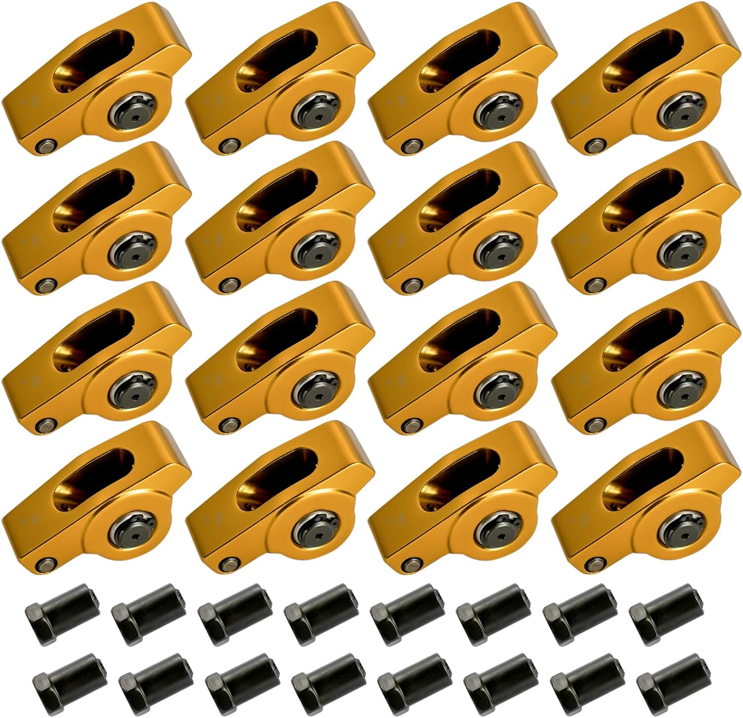 Aluminum Roller Rocker Arms Set Replacement for Chevy Small Block Gen I 262 265 267 283 302 305 1.6 Ratio 3/8"