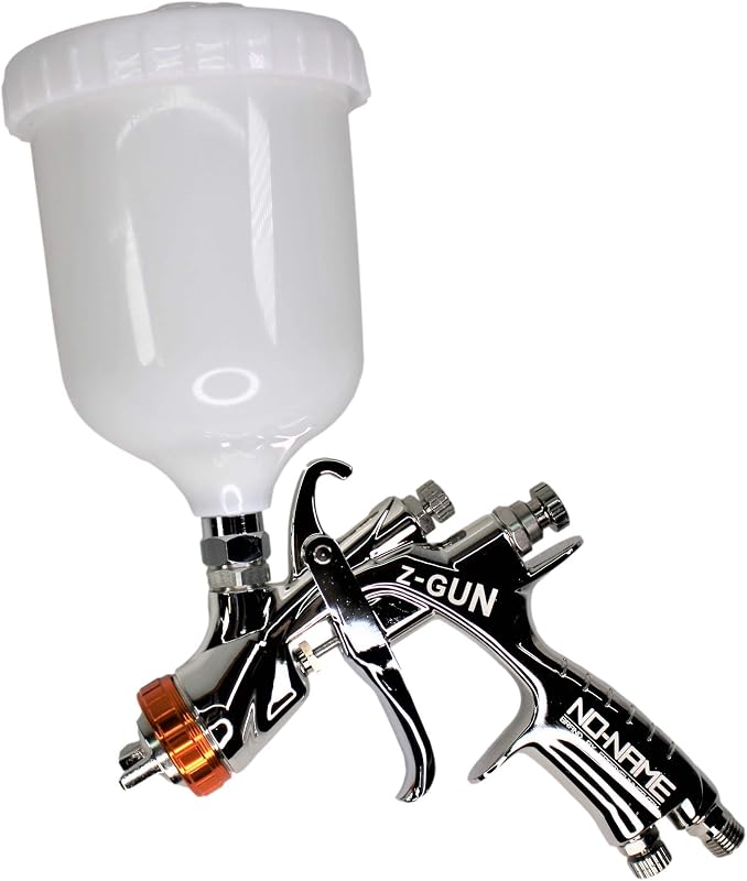 Pistola de Pintura Automotiva NO-NAME Z-Gun com Copo de 600 mL e Adaptador X-500-LV4