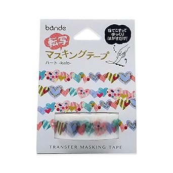 Amazon Co Jp Bande トランスファー マスキングテープ 和紙テープ ハート スクラップブック アートクラフト Diy 文房具 オフィス用品