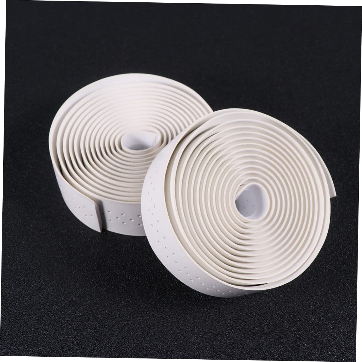 Yardwe 3sets Nastro Per Manubrio Pu Pelle Design Antiscivolo Assorbente Di Facile Da Installare Adatto Per Biciclette Da Strada e Mountain Bike Bianco